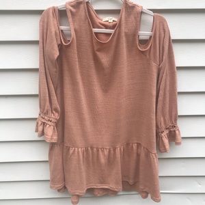Cold shoulder Tunic Medium Natural